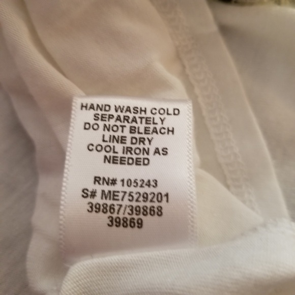 SOLD * Bobeau Lace Peplum Polka Dot Top - Picture 7 of 7